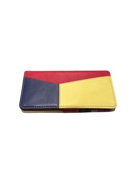 Vaan & Co Upcycled Leather Wallet - Colorblock